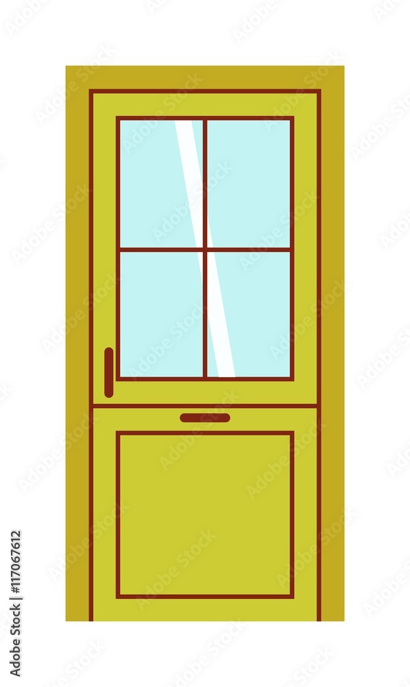 Door isolated vector illustration. Door isolated vector illustration.