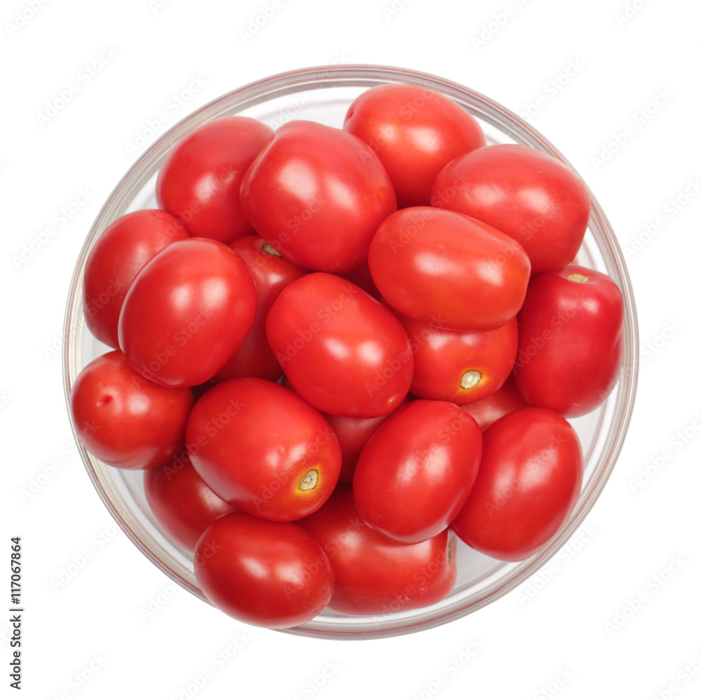 Tomatoes in glass plate Tomatoes in glass plate