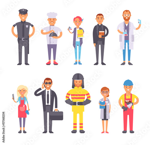 People professions vector set.