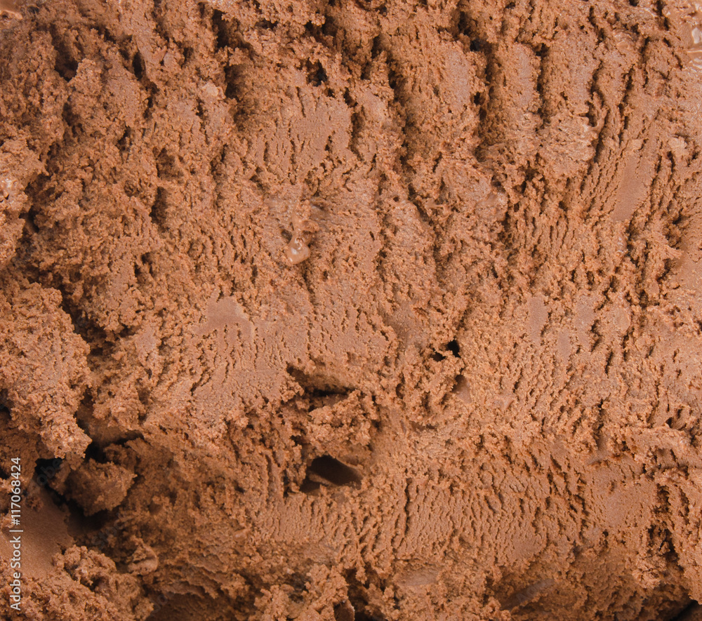 Chocolate ice cream detailed texture