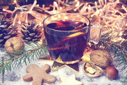Grußkarte - Glühwein und Li...
