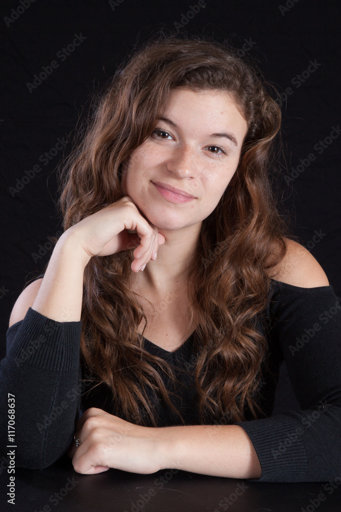 Lovely woman with a happy smile