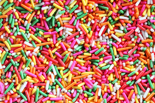 Foto colorful sugar sprinkle background.