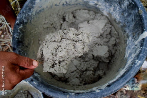 mortar mix by hand