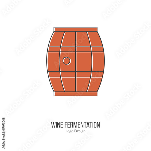 Winemaking, wine tasting logotype design concept