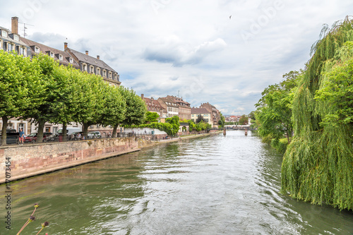 Strasbourg, France. One of the flow of the Ill river