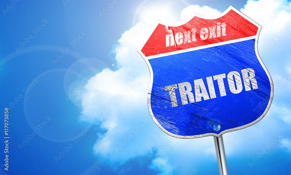 TRAITOR Sign | Poster