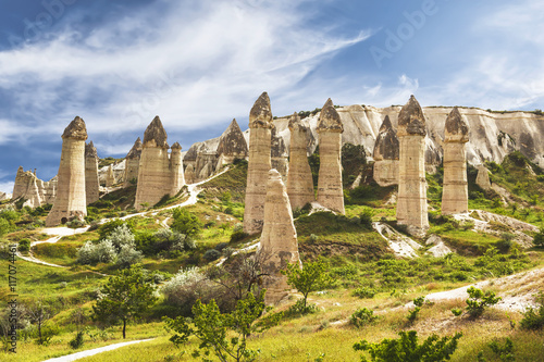 Love valley in Goreme national park. Cappadocia, Turkey