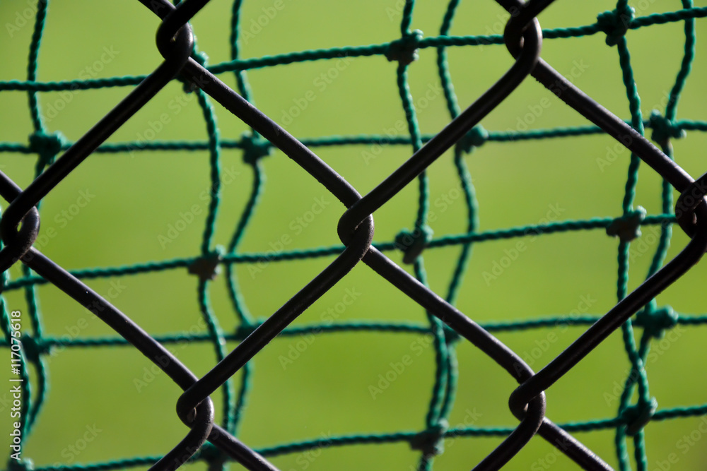 Fototapeta premium Chain-link fence