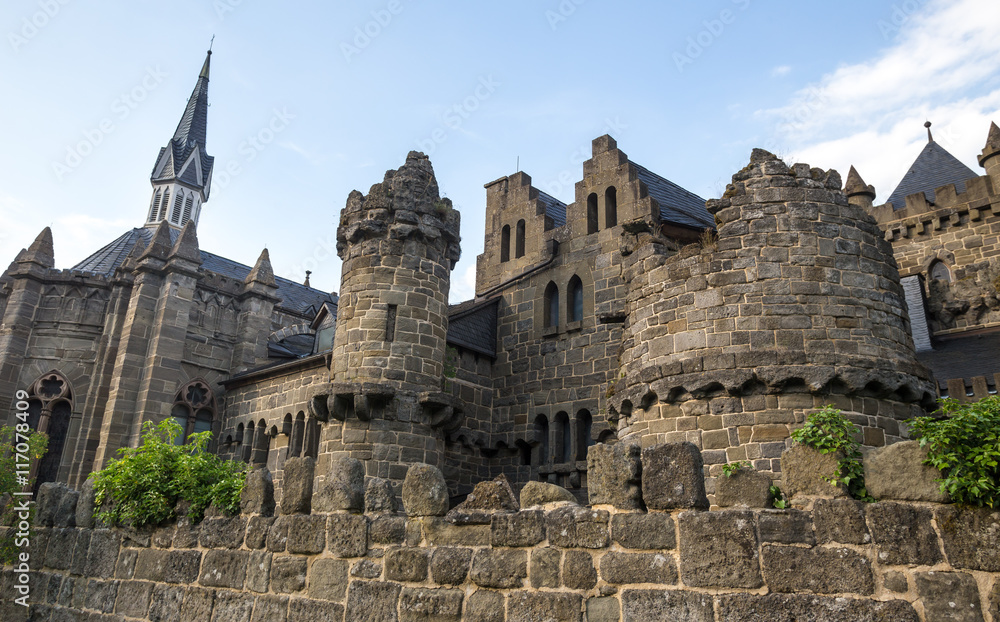 loewenburg castle bergpark kassel germany
