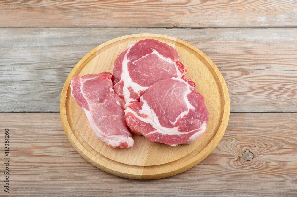 Raw meat steak Raw meat steak