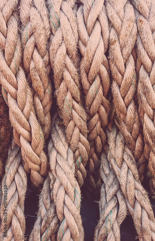 Abstract old white rope background. Abstract old white rope background.