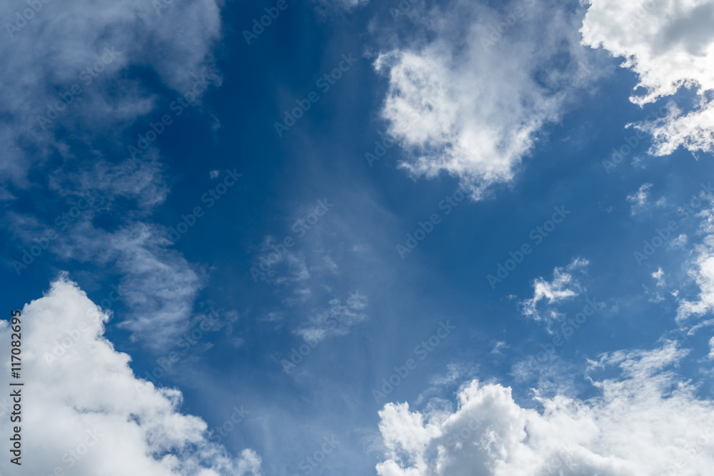 Obraz premium White cloud with Blue sky