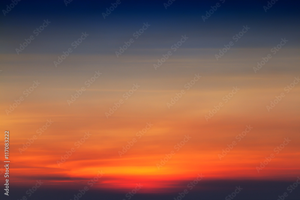 colorful sunset abstract for background