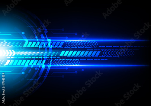 abstract technology communication concept. illustration vector d