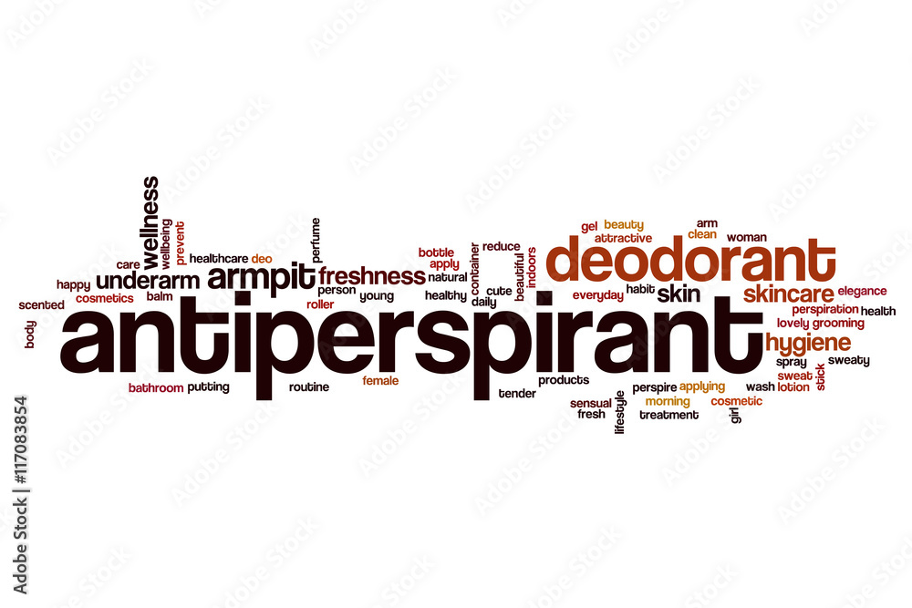Antiperspirant word cloud concept Antiperspirant word cloud concept