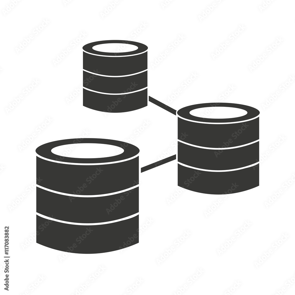 disk server data storage icon disk server data storage icon