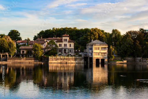 Quadro su tela Sponda piemontese del Ticino