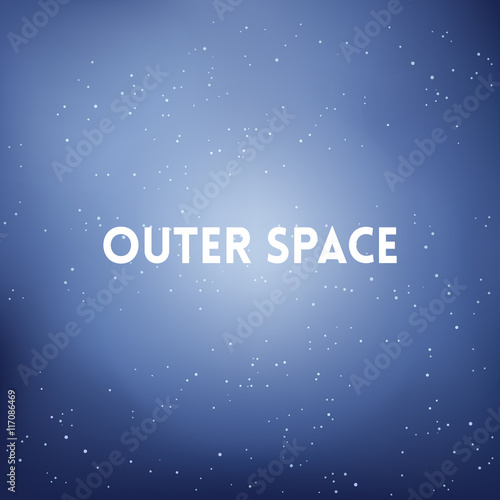 square blurred background - space sky colors With quote