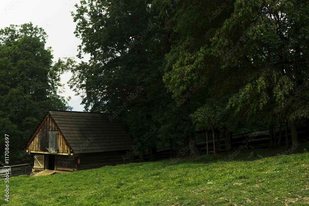 Fototapeta premium Museum, historic village in the countryside