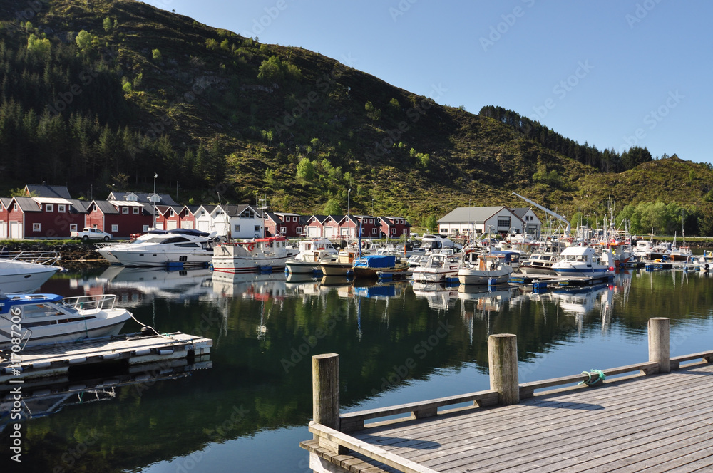 Fosnavag Norway / Fosnavag is a small fishing city in the municipality of Heroy in Norway.