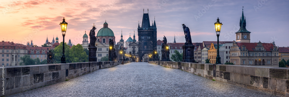 Fototapeta premium Most Karola w Pradze w Czechach