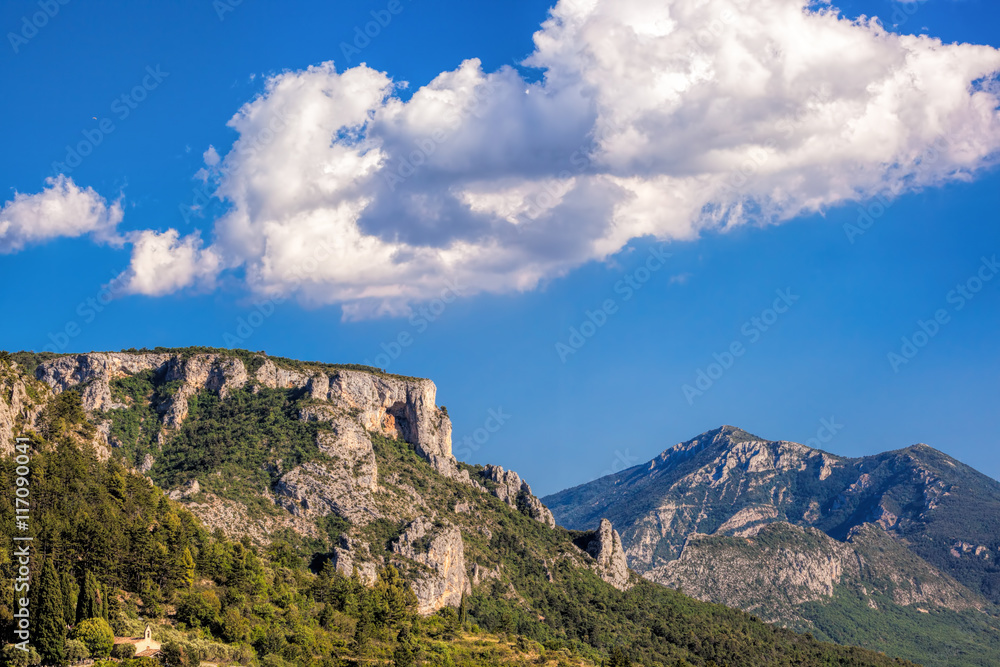 Amazing View Of The Gorges Du Verdon Canyon in Provence, France. Provence-Alpes-Cote d'Azur.