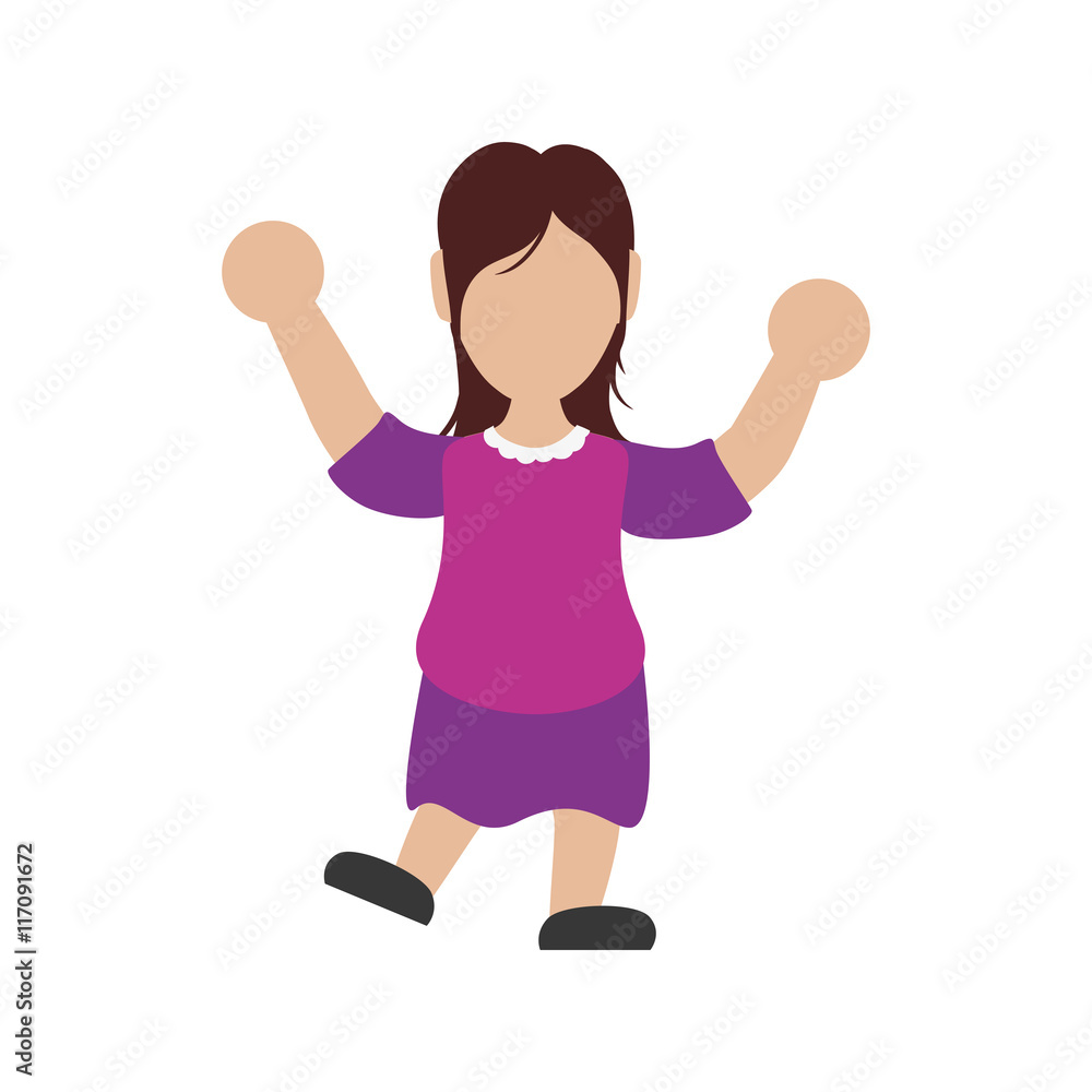 Female avatar concept represented by woman icon. Isolated and flat illustration Female avatar concept represented by woman icon. Isolated and flat illustration