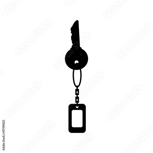 keychain key. vector illustration. icon