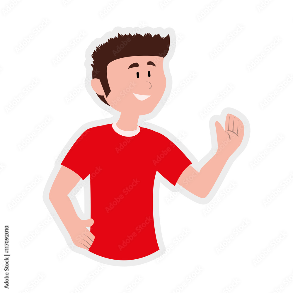 Male avatar concept represented by man icon. Isolated and flat illustration Male avatar concept represented by man icon. Isolated and flat illustration