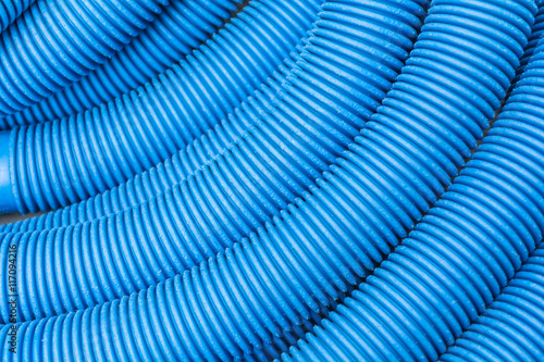 Wallpaper Mural Blue round plastic tube pattern Torontodigital.ca