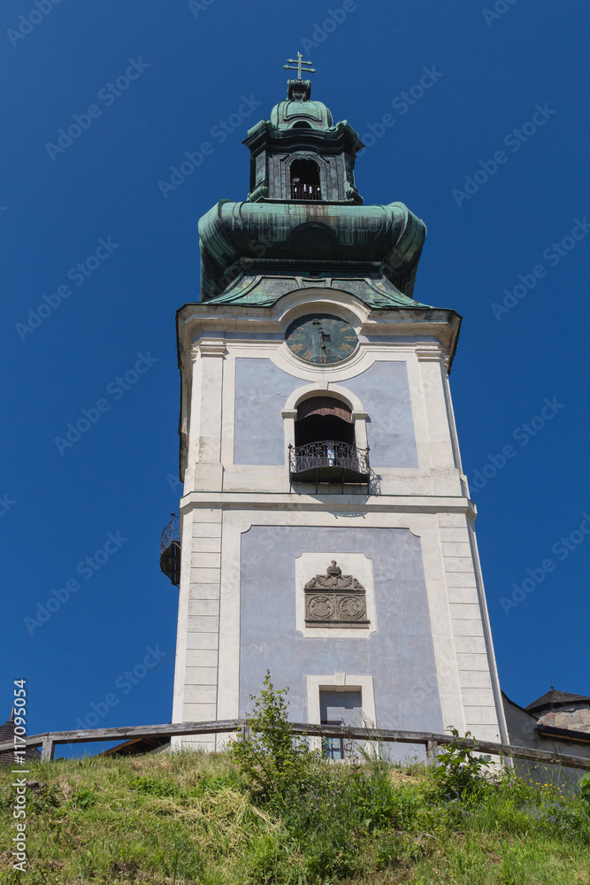 Fototapeta premium Tower of the Old Castle, Banska Stiavnica, Slovakia