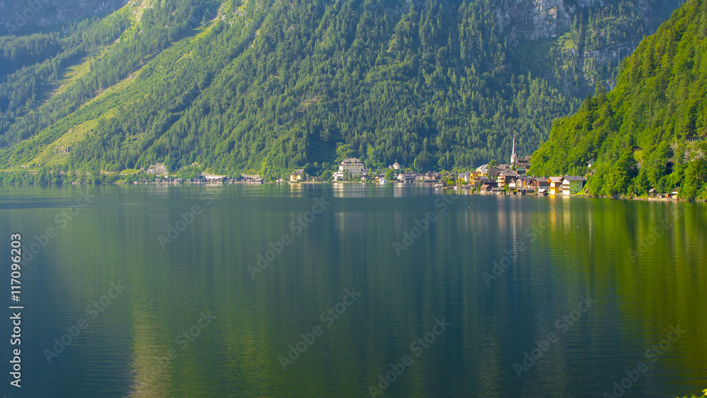 Hallstatt am Halstättersee, Salzkammergut, Österreich Hallstatt am Halstättersee, Salzkammergut, Österreich