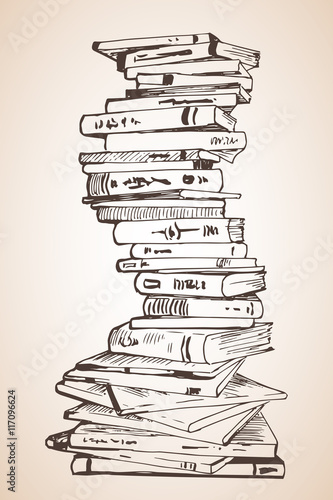 Big Pile of different books.