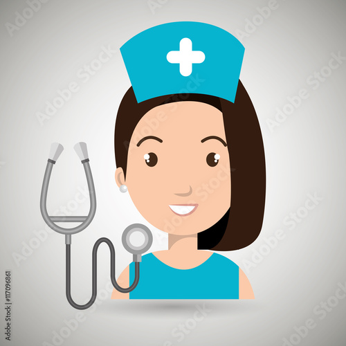 nurse medical stethoscope woman