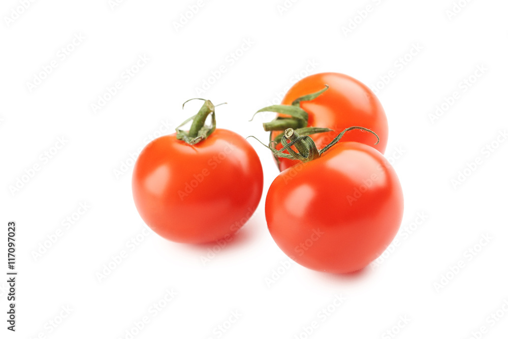 Fresh cherry tomato isolated on a white background Fresh cherry tomato isolated on a white background