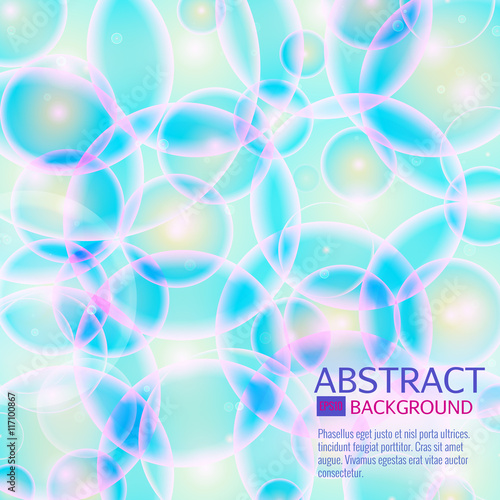 Blue cell background. Life and biology, medicine scientific, molecular research dna. Vector illustration
