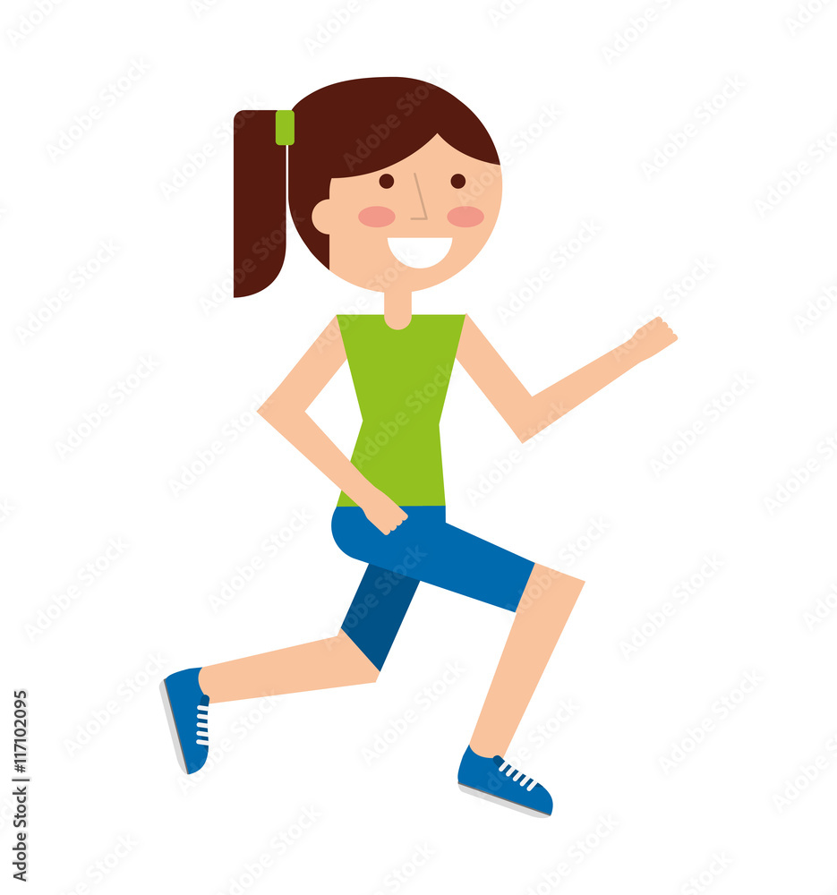 person running athlete icon
