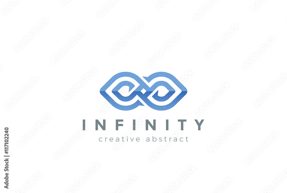 Fototapeta premium Infinity Logo abstract design vector template