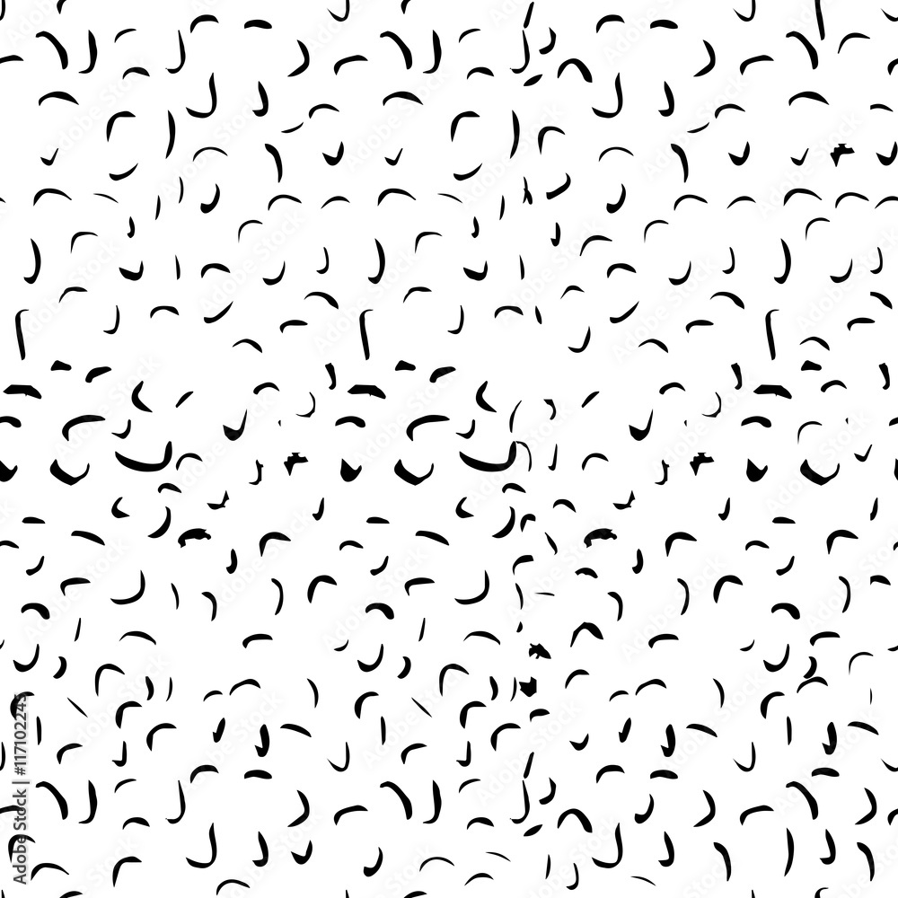 Monochrome minimalist hand drawn pattern dash