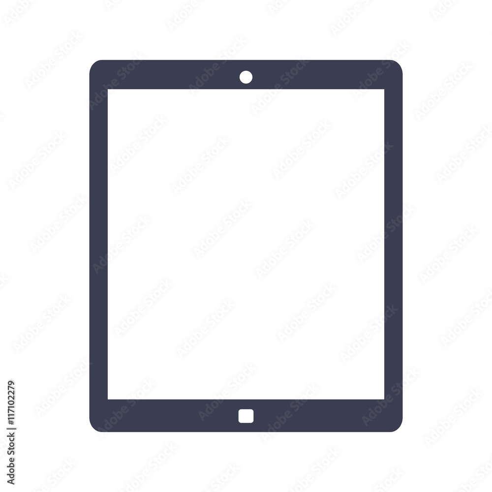 flat design single tablet icon vector illustration flat design single tablet icon vector illustration