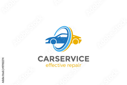 Car Logo abstract design vector. Vehicle repair service icon