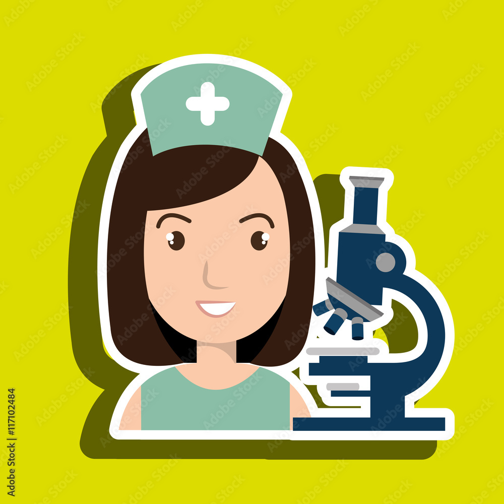 nurse medical microscope woman nurse medical microscope woman