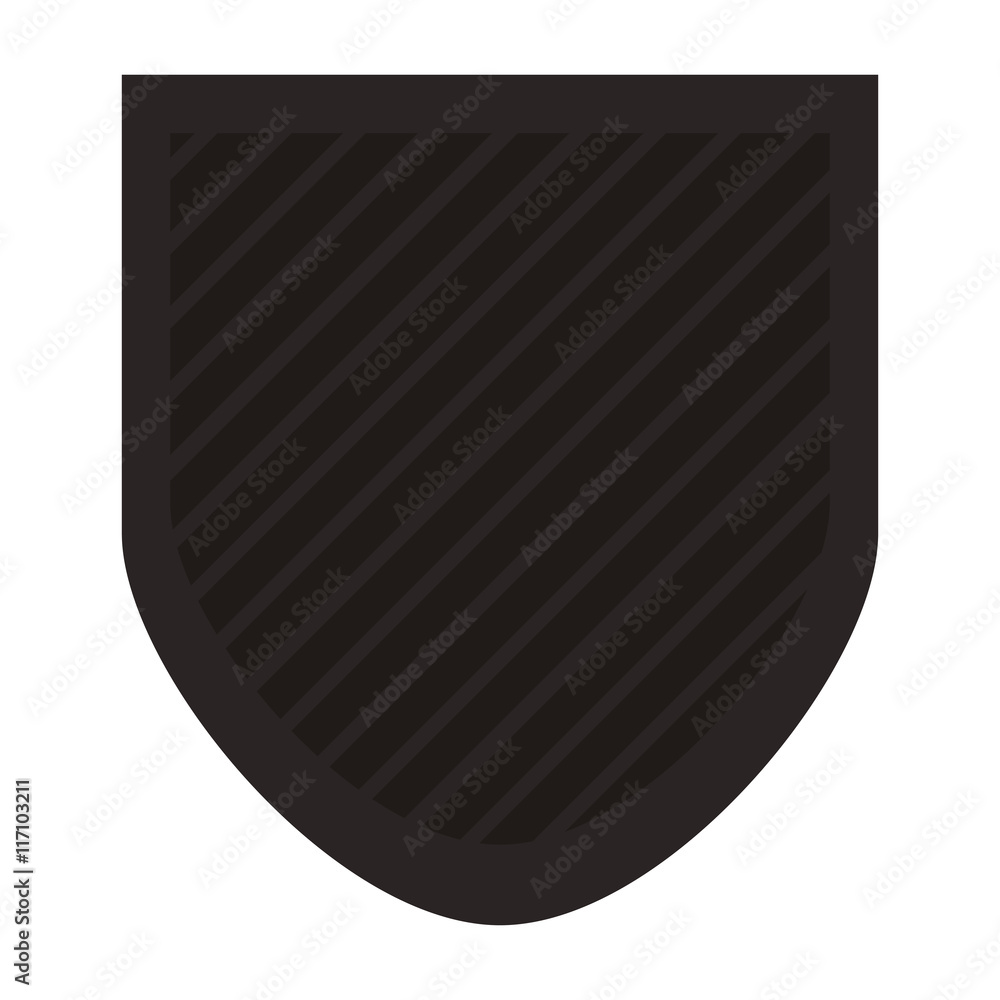 flat design shield emblem icon vector illustration flat design shield emblem icon vector illustration