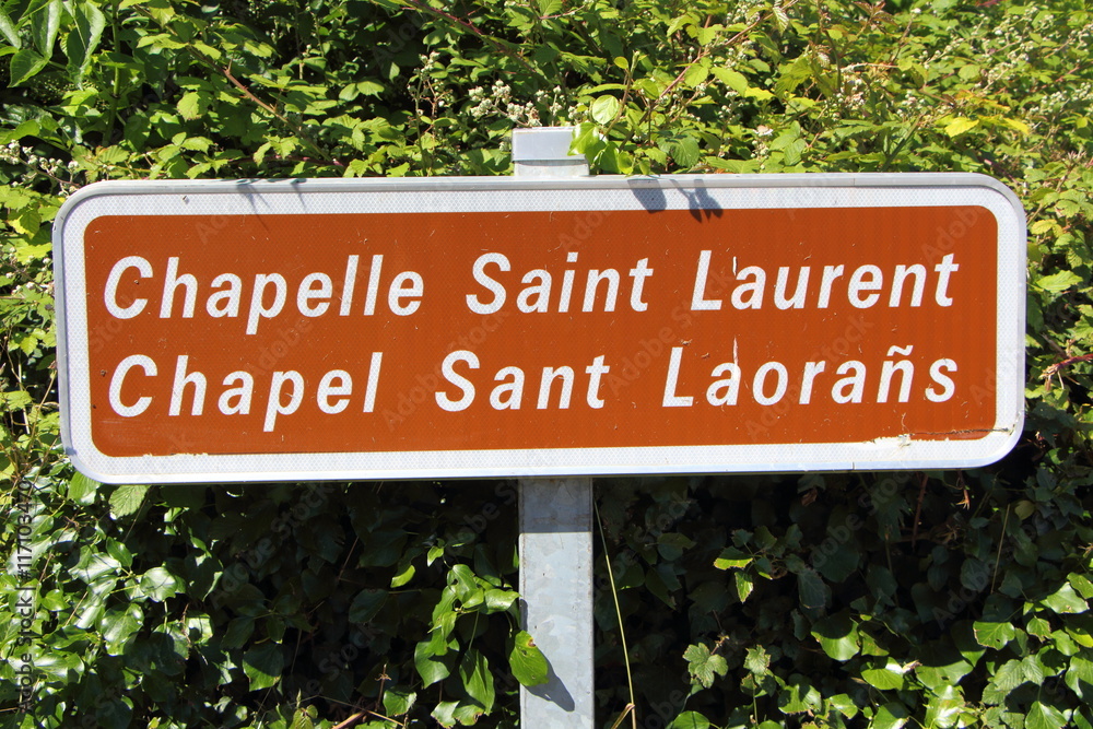 Panneau de a chapelle Saint Laurent à Plouguerneau