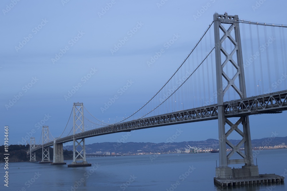 Fototapeta premium Bay Bridge At Sundown, San Francisco
