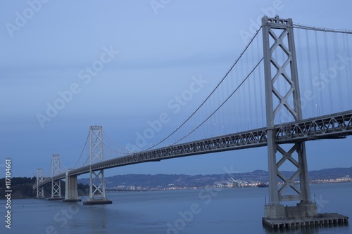 Bay Bridge At Sundown  San Francisco