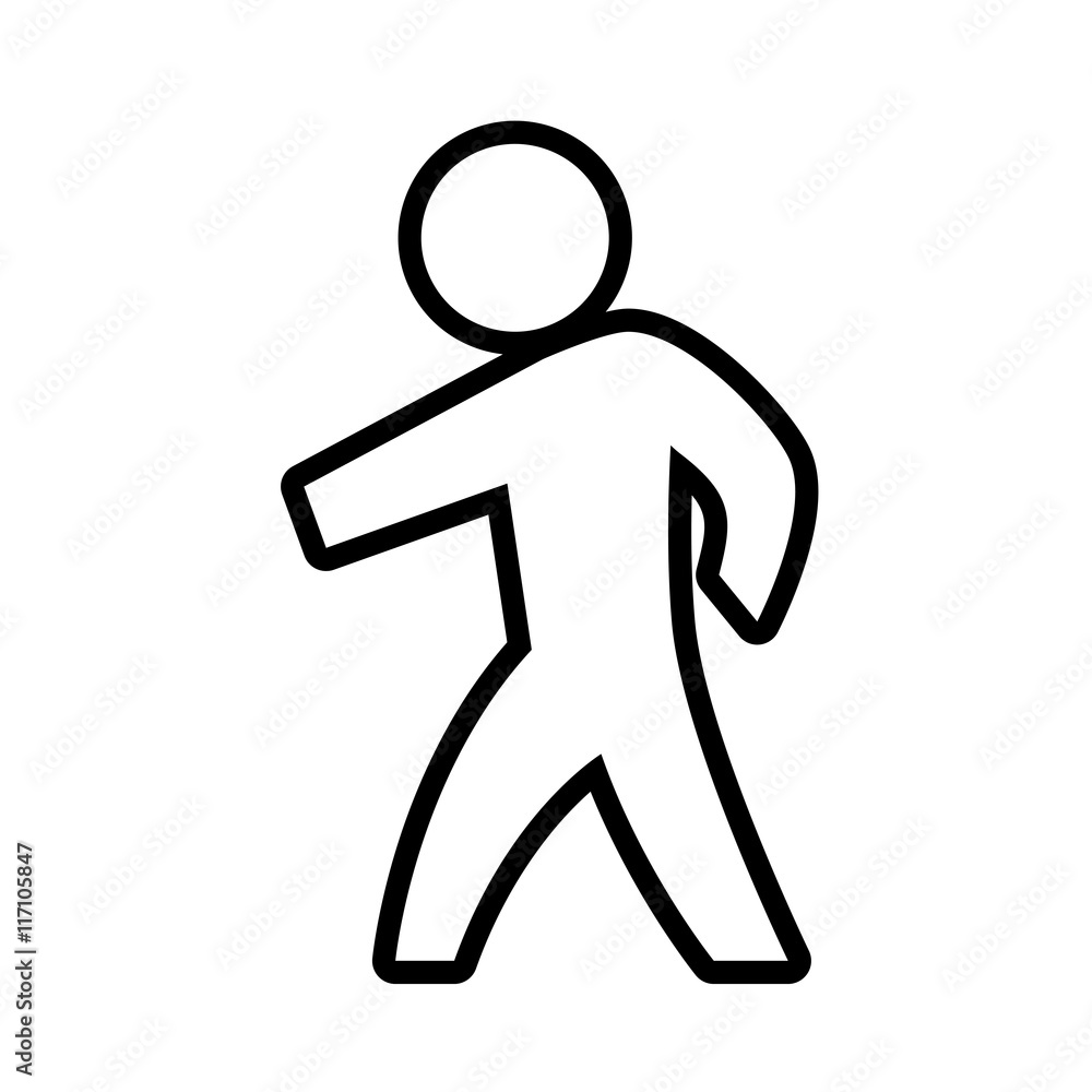 Male person concept represented by pictogram icon. Isolated and flat illustration Male person concept represented by pictogram icon. Isolated and flat illustration