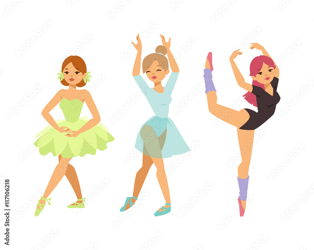 Ballerina dancer vector girl Ballerina dancer vector girl
