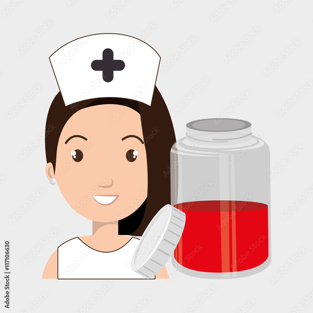 nurse crooss smartphone graphic